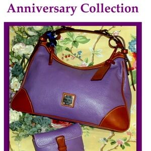 Dooney and Bourke anniversary collection, pebble grain, leather purple purse